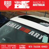 RALLIART, Windshield Banner, car decal, mitsubishi sticker, jdm, rally racing, car sticker, mitsubishi evo