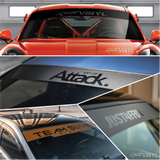 Custom REVERSED CUT Windshield Strip Banner, CUSTOM WINDSHIELD BANNER, custom sticker, windshield banner, car sticker, jdm, car accessories, reversed banner, reversed cut, sun visor strip, sunstrip