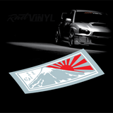 Mt. FUJI, JDM, OSAKA KANJO LOOP, JDM, OSAKA JDM KANJO PERFORMANCE, CAR STICKER, WINDSHIELD BANNER, HONDA CIVIC, JAPAN CAR CULTURE, CAR DECAL, osaka kanjozoku, window sticker,
