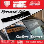 CUSTOM CAR WINDSHIELD BANNER, CUSTOM WINDSHIELD BANNER, custom sticker, windshield banner, car sticker, jdm, car accessories, reversed banner, reversed cut, sun visor strip, sunstrip