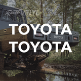 TOYOTA, TOYOTA STICKER, TACOMA, TRAY BODY DECAL, toyota hi-lux, hilux, tailgate decal. tailgate sticker, car decal, vinyl sticker, pick up truck, TOYOTA CATR STICKER