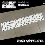 ISUZU, DMAX, ISUZU STICKER, tailgate decal. tailgate sticker, car decal, vinyl sticker, pick up truck