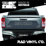 ISUZU, DMAX, ISUZU STICKER, tailgate decal. tailgate sticker, car decal, vinyl sticker, pick up truck