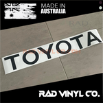 TOYOTA, TACOMA, TRAY BODY DECAL, toyota hi-lux, hilux, tailgate decal. tailgate sticker, car decal, vinyl sticker, pick up truck, 1989, 1990, 1991, 1992, 1993, 1994, 1995