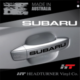 subaru, subaru sticker, car sticker, door handle decal, wrx sti, subaru accessories, car accessories