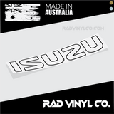 ISUZU, DMAX, ISUZU STICKER, tailgate decal. tailgate sticker, car decal, vinyl sticker, pick up truck