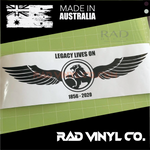 HOLDEN, HOLDEN STICKER, HOLDEN LEGACY LIVE ON, HOLDEN COMMODORE, COMMODORE STICKER, STICKER, GTS