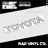 TOYOTA, RUGGED X, toyota hi-lux, hilux, tailgate decal. tailgate sticker, car decal, vinyl sticker, pick up truck