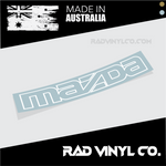 mazda, mazda sticker, car sticker, mazda car decal, mazda windshield banner