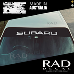 SUBARU BANNER, SUBARU REVERSED CUT CAR BANNER, SUBARU STICKER, WINDOW BANNER, SUBARU, SUBARU WINDSHIELD BANNER Edit alt text