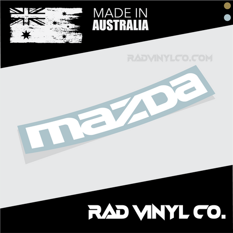 mazda, mazda sticker, car sticker, mazda car decal, mazda windshield banner