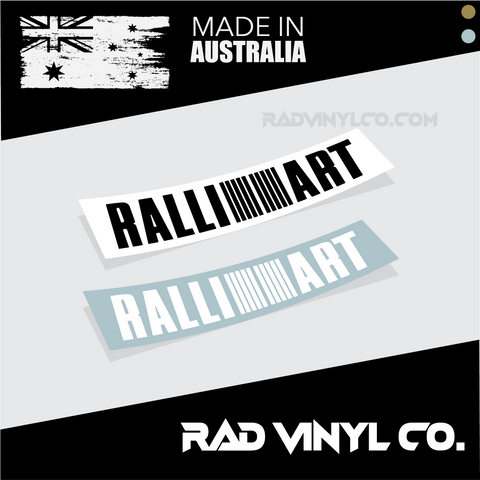 RALLIART, car decal, mitsubishi sticker, jdm, rally racing, car sticker, mitsubishi evo, RALLIART STICKER