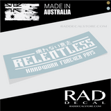 relentless,MIDNIGHT RUNNERS, NIGHT RUNNER, ENDLESS NIGHTS, CAR WINDSHIELD BANNER, DECAL, VINYL STICKER, JDM, NIGHT KIDS, car sticker, window sticker, window banner  Edit alt text