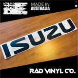 ISUZU, DMAX, ISUZU STICKER, tailgate decal. tailgate sticker, car decal, vinyl sticker, pick up truck