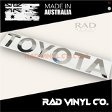 TOYOTA, toyota hi-lux, hilux, tailgate decal. tailgate sticker, car decal, vinyl sticker, pick up truck