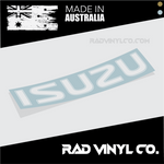 ISUZU DMAX TAILGATE VINYL DECAL, ISUZU STICKER, ISUZU DMAX, ISUZU PICK UP TRUCK DECAL  Edit alt text