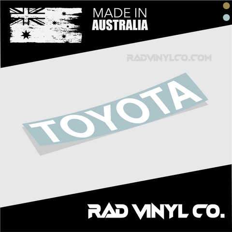 TOYOTA, TACOMA, TRAY BODY DECAL, toyota hi-lux, hilux, tailgate decal. tailgate sticker, car decal, vinyl sticker, pick up truck