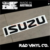 ISUZU, DMAX, ISUZU STICKER, tailgate decal. tailgate sticker, car decal, vinyl sticker, pick up truck, Tray Body