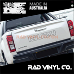 ISUZU, DMAX, ISUZU STICKER, tailgate decal. tailgate sticker, car decal, vinyl sticker, pick up truck